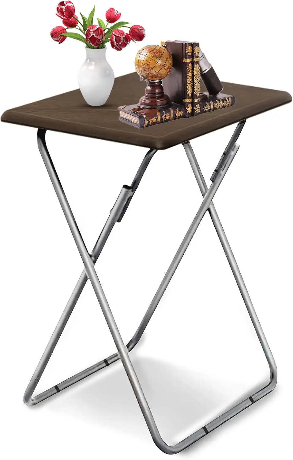 

Портативный складной столик для телевизора 25 футов, орех, сборка не требуется