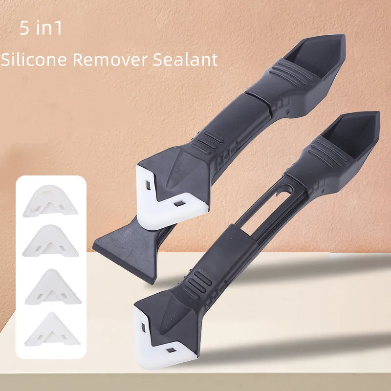 Silicone Remover Sealant Smooth Sealing Strip Scraper Tool Caulk Finisher Grout Kit Tools Floor Mould Removal 5 in1 Tools Set