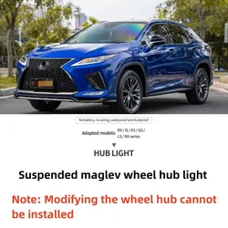 Hub light Car Floating Illumination Wheel Caps LED Light Center Cover Lighting Cap for Lexus NX LS GS ES RX 300 330 IS 250 300