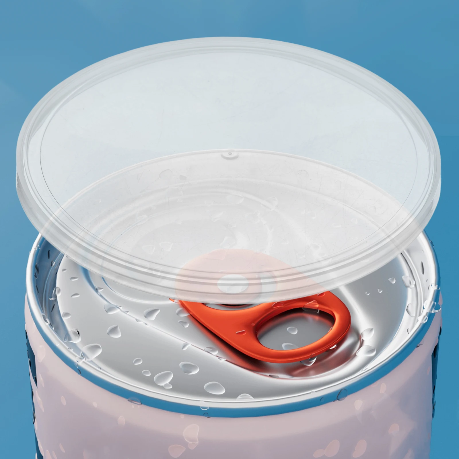 

10Pcs Clear Can Sealer Lids Reusable Pe Material Food Preservation Covers for Sauces Beverages and