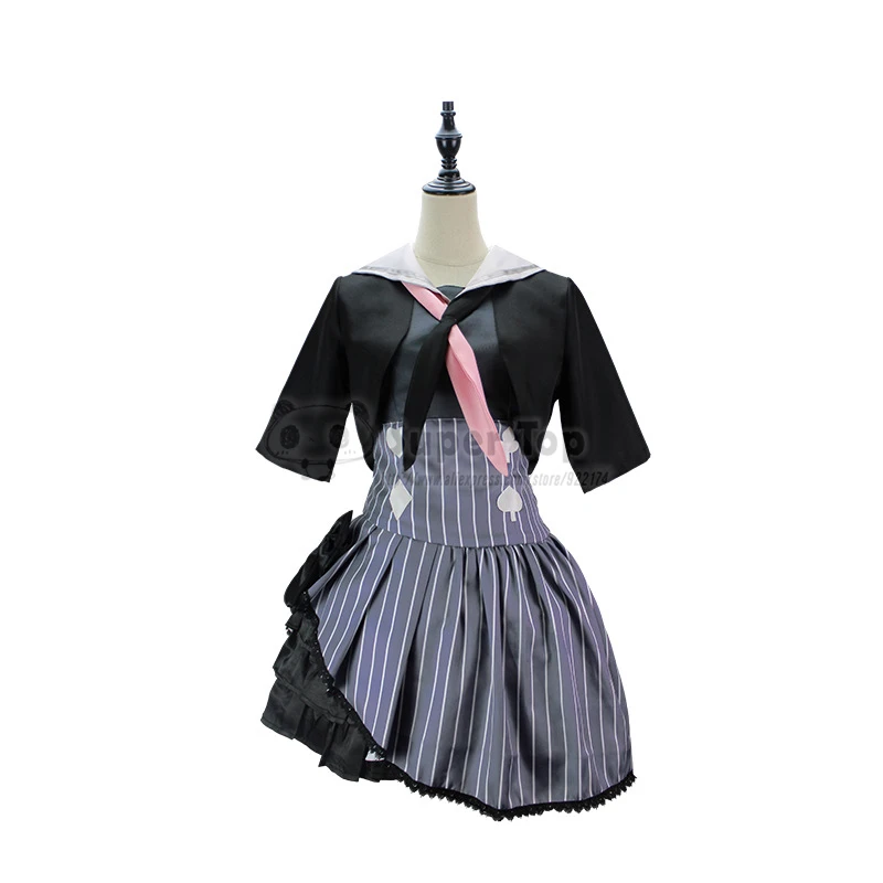 Music Game Akiyama Mizuki Cosplay Costume For Women Girls Japanese Amia Lolita Maid Dress Wig Full Set MZK Halloween Party Dress