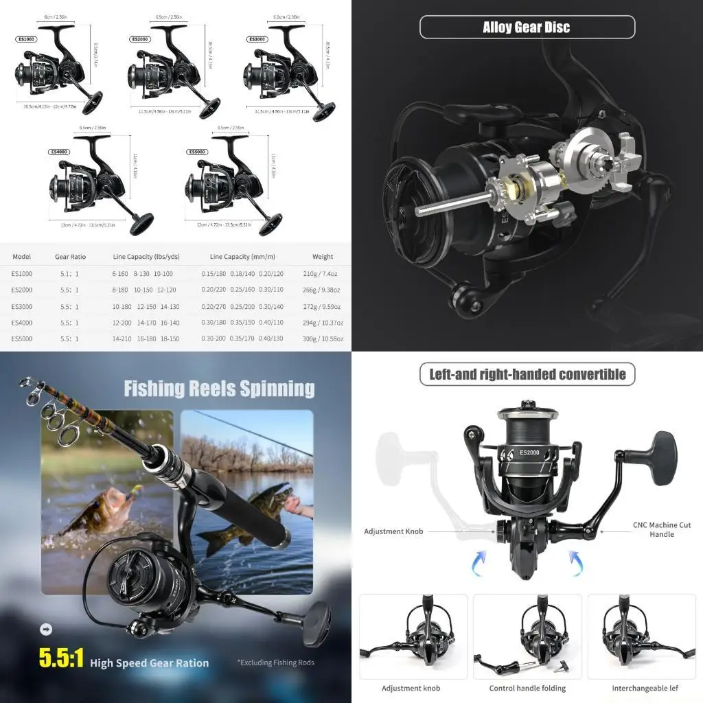 

Сменная катушка с рукояткой 31BE ES1000-ES5000, передаточное число 5,1:1/5,5:1