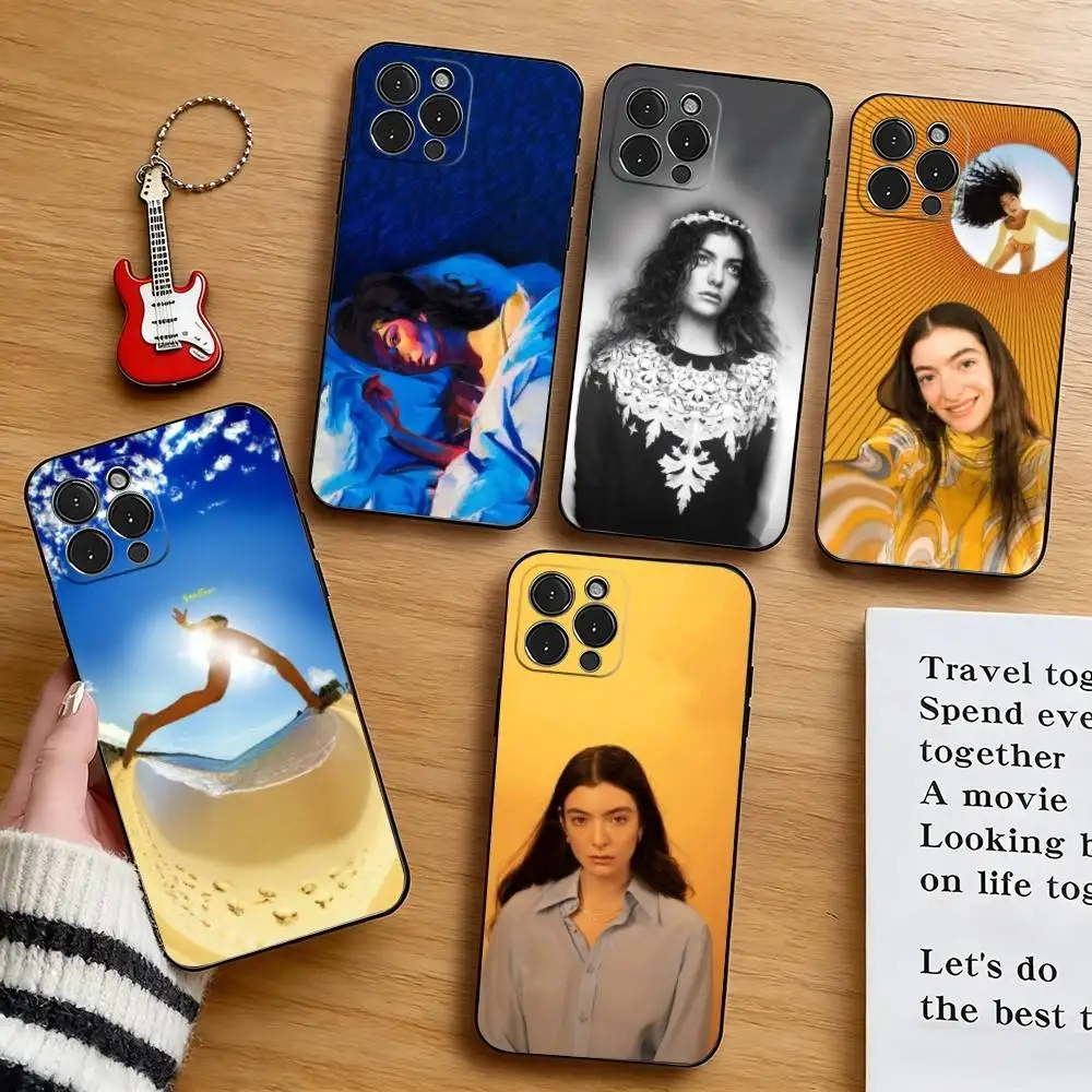 

L-Lorde Singer Phone Case Silicone Soft For IPhone 17 16 15 14 13 12 11 X XR Plus Pro Max Plus