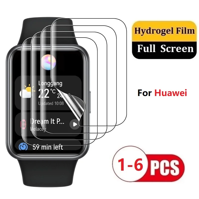 Гидрогелевая пленка для Huawei Watch Fit 2 Mini, защитная пленка для экрана Huawei Watch Fit Mini 2, полное покрытие, мягкая пленка