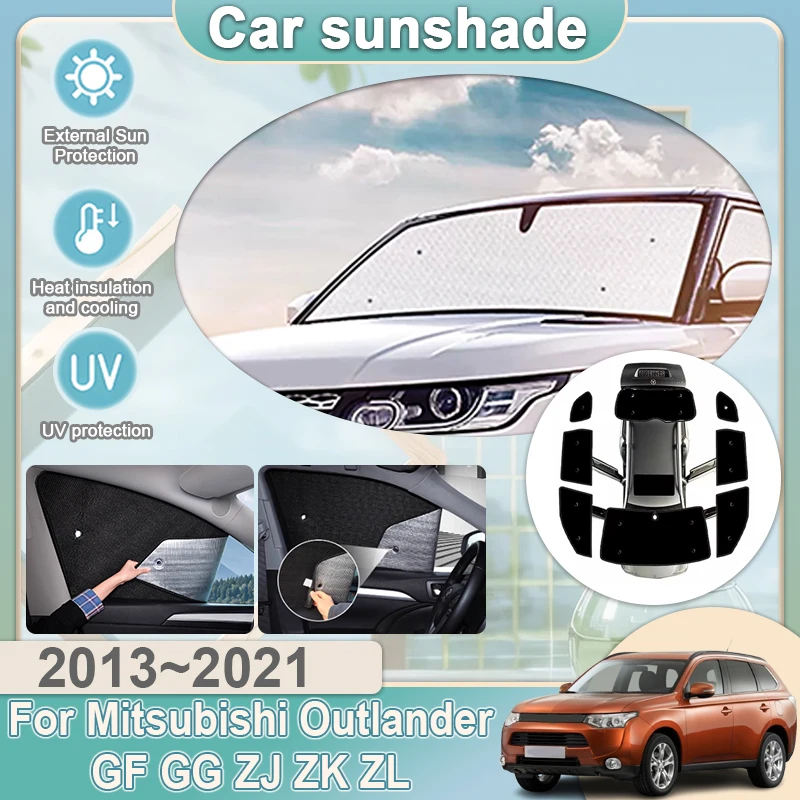 

For Mitsubishi Outlander GF GG ZJ ZK ZL 2013~2021 Full Coverages Sunshade Reflector Shade Visor Sunscreen Window Car Protection