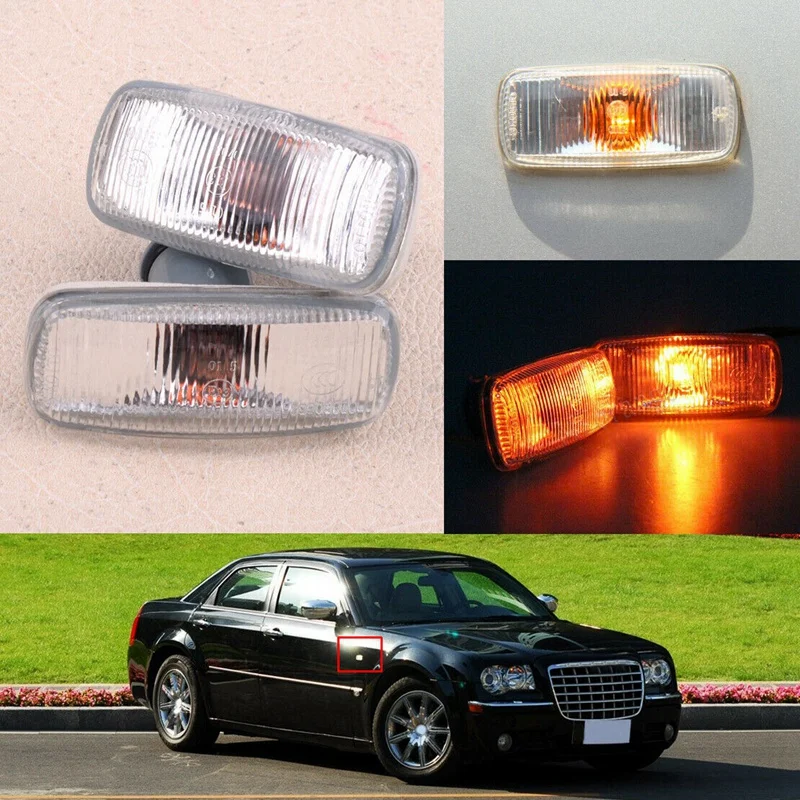 Car Side Marker Light Fender Light Repeater Lamp Indicator for Chrysler Dodge Grand Caravan Jeep Compass 4806224AD