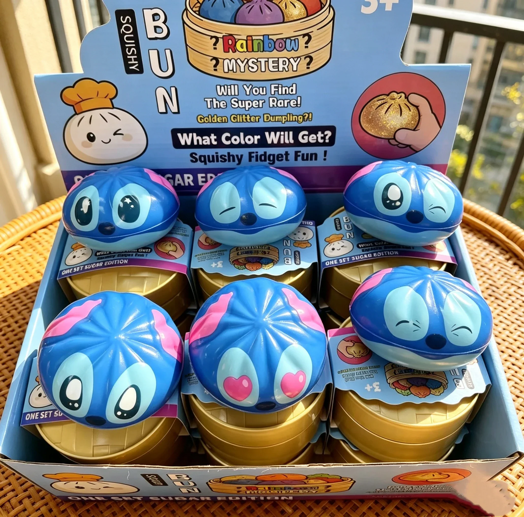 Simuliertes weiches Stressabbau-Squishy, Stitch Slow-Rebound Cartoon-Squishy-Spielzeug, Suppenknödel-Blindbox – Detail 6