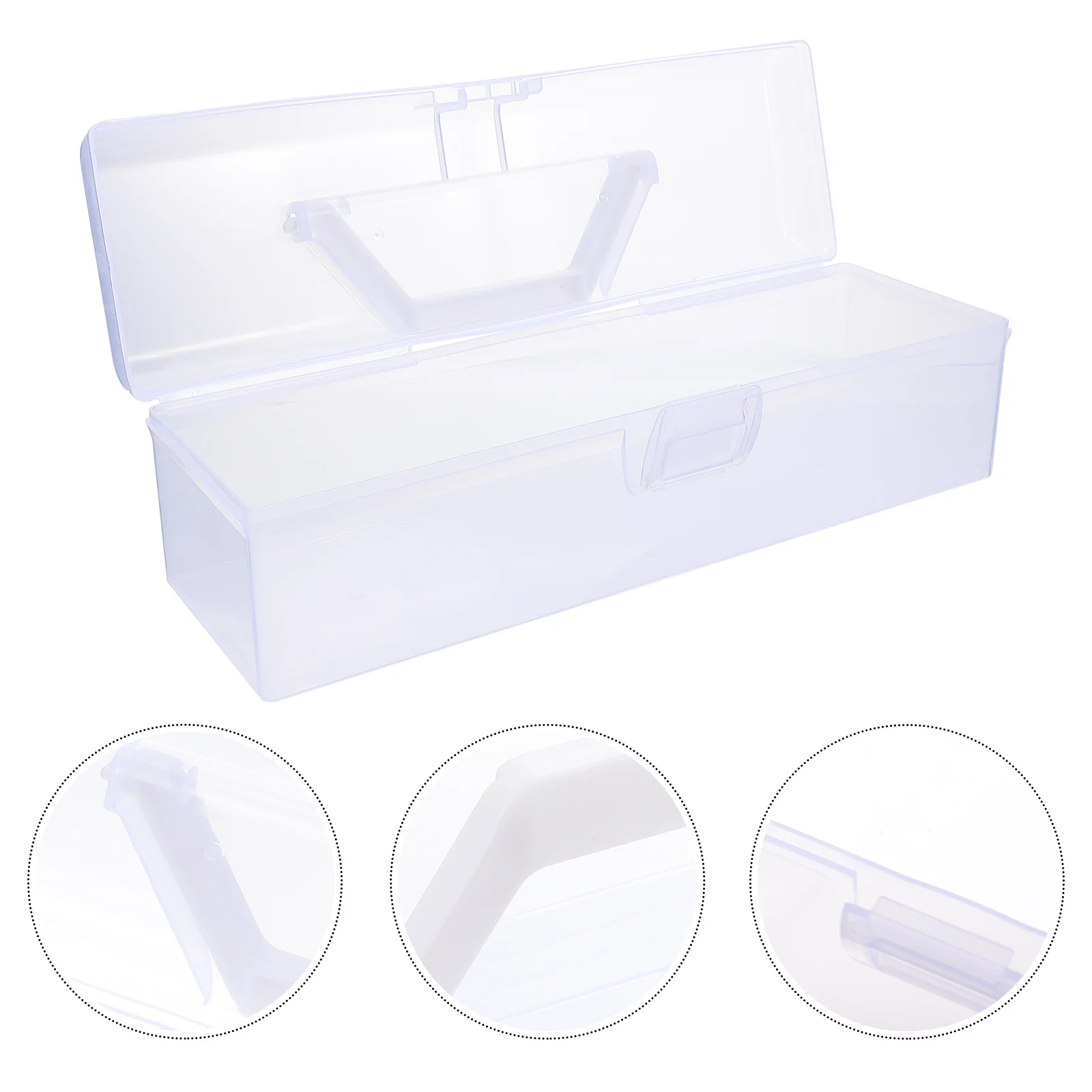 

2Pcs Calligraphy Tool Box Premium Plastic Painting Tools Storage Box Compact Design for Easy Sorting and Portable Carry Case