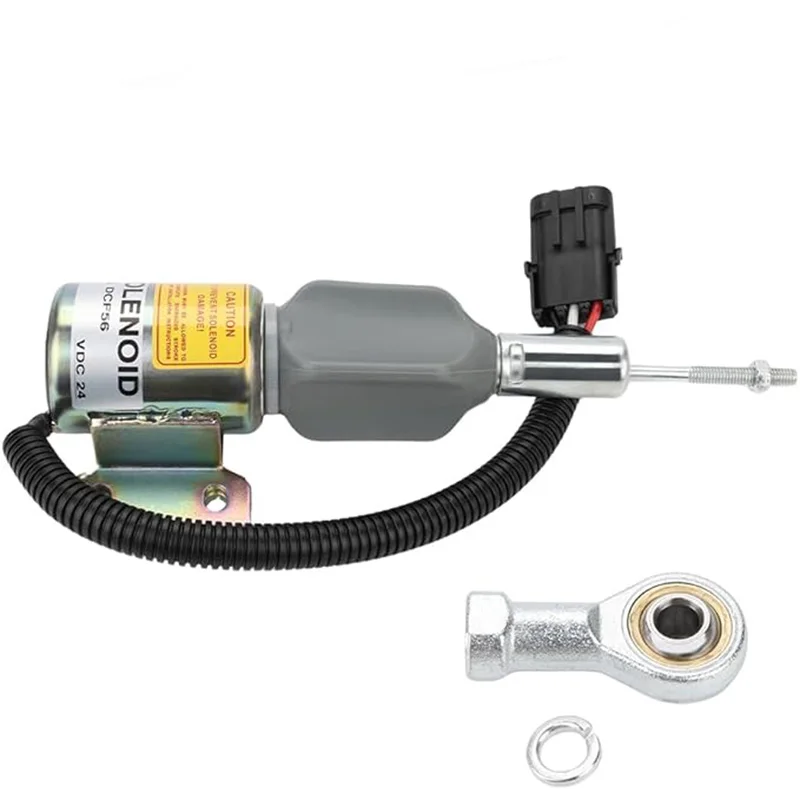 for Cummins Diesel Engine 6BT 4BT 5.9L 24V Fuel Shut Off Solenoid for Hyundai Excavator R220-5 R210-3 R220-5 for Komatsu Excavat
