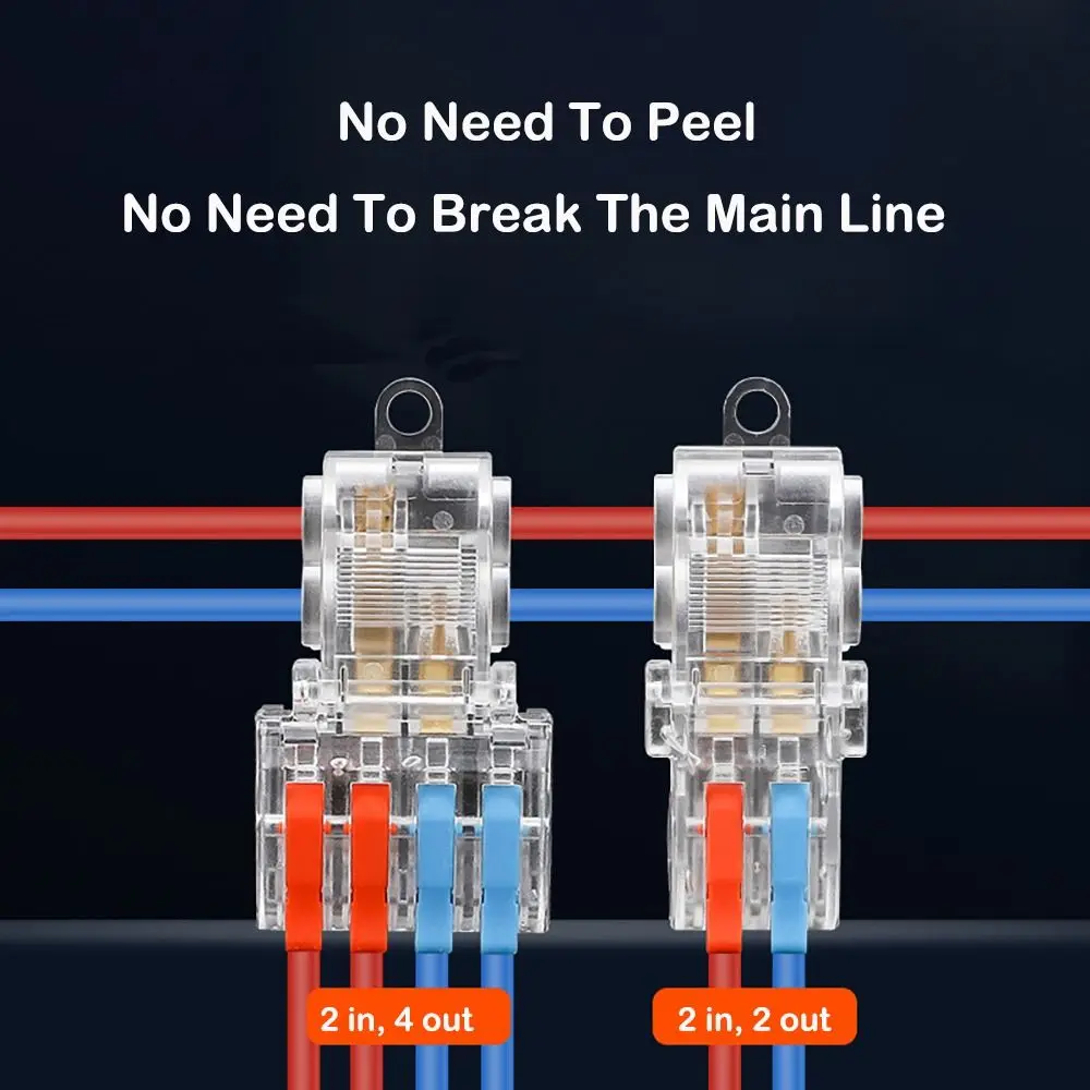 Docking Mini Quick Terminal Block T type Universal Compact Wire Connector Small Wiring Connector Electrical