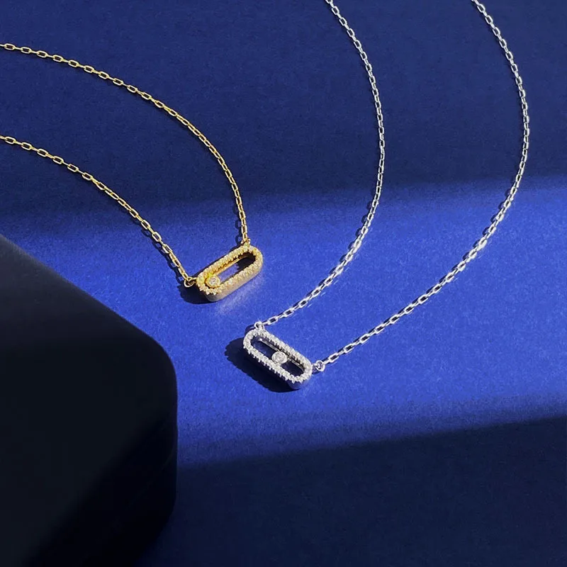 

New temperament style Fashionable retro metal Exquisite and dynamic full diamond versatile minimalist style sliding single