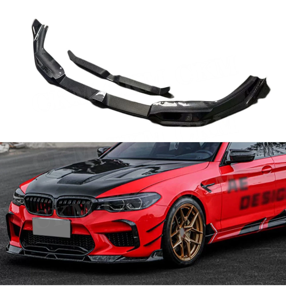 

Carbon Fiber For BMW 5 Series F90 M5 2017-2021+ FRP Car Front Bumper Lip Spoiler Splitters Front Lip Front Spoiler Splitters