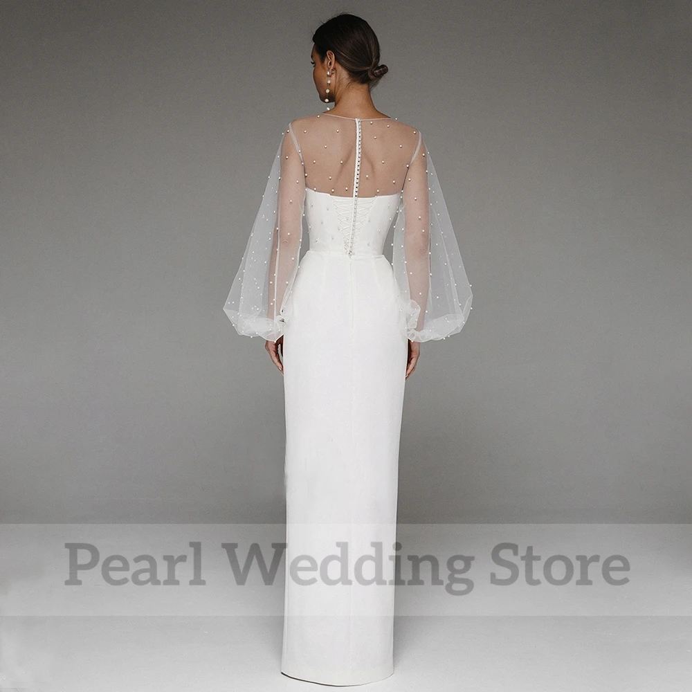 High Neck Bogen Boho Hochzeit Kleid SLeeveless Backless Chiffon Spitze A-linie Illusion Böhmen Braut Meer Formale Mariage Kleider