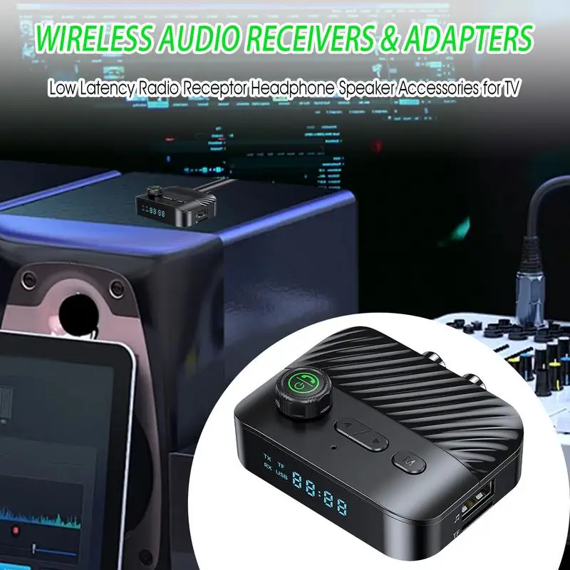 Аудиопередатчик и приемник, адаптер стереоприемника, беспроводной аудиопередатчик, ЖК-радио, приемник, динамик для наушников