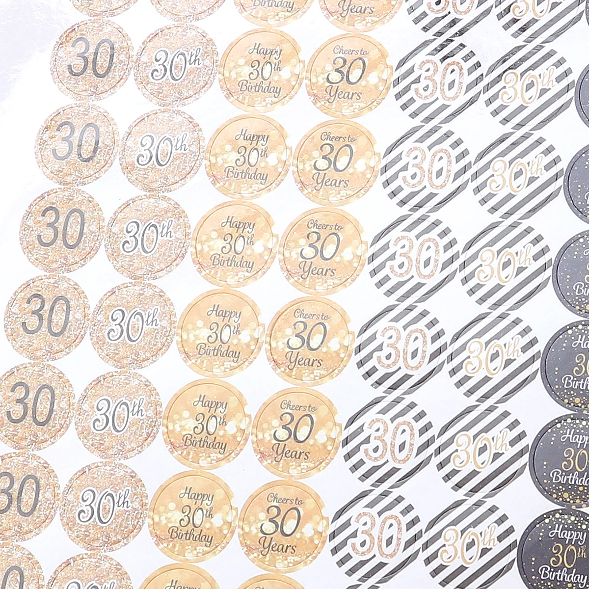 

2 Sheets Number Stickers Birthday Digital Stickers for Anniversary Celebration Cards Tablecloths Wrapping Paper