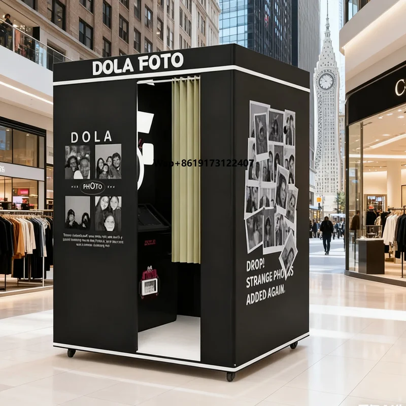 Photo Booth Coin Operated Customize Machine Self Service Vogue Dslr Supplier Automatic Photobooth Printer