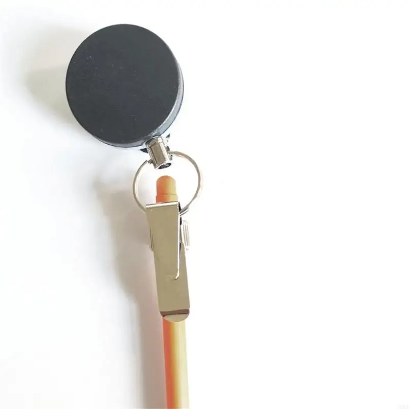 2Pcs Badges Reels Metal Pen Holder with Pocket Clip for Doctor Nurse Metal Pencil Holder with Adjustable Spring Rings