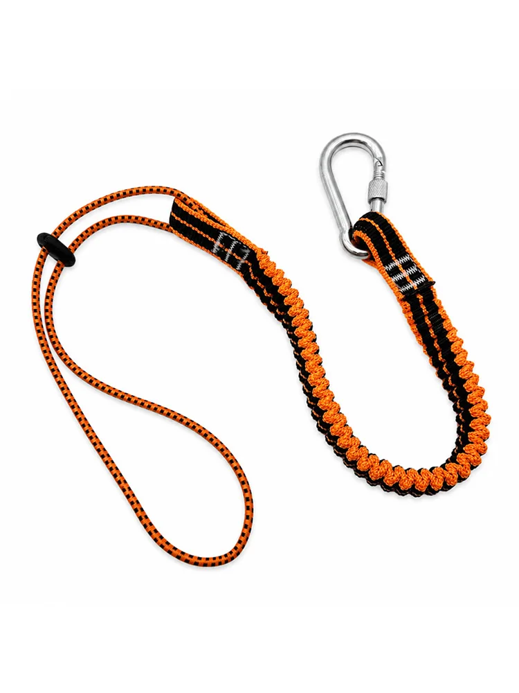 Mit Karabinerhaken Werkzeugseil Anti-Verlust-Gadget Teleskopisches Elastisches Seil für Outdoor-Wartungsarbeiten Werkzeug-Lanyard – Detail 7