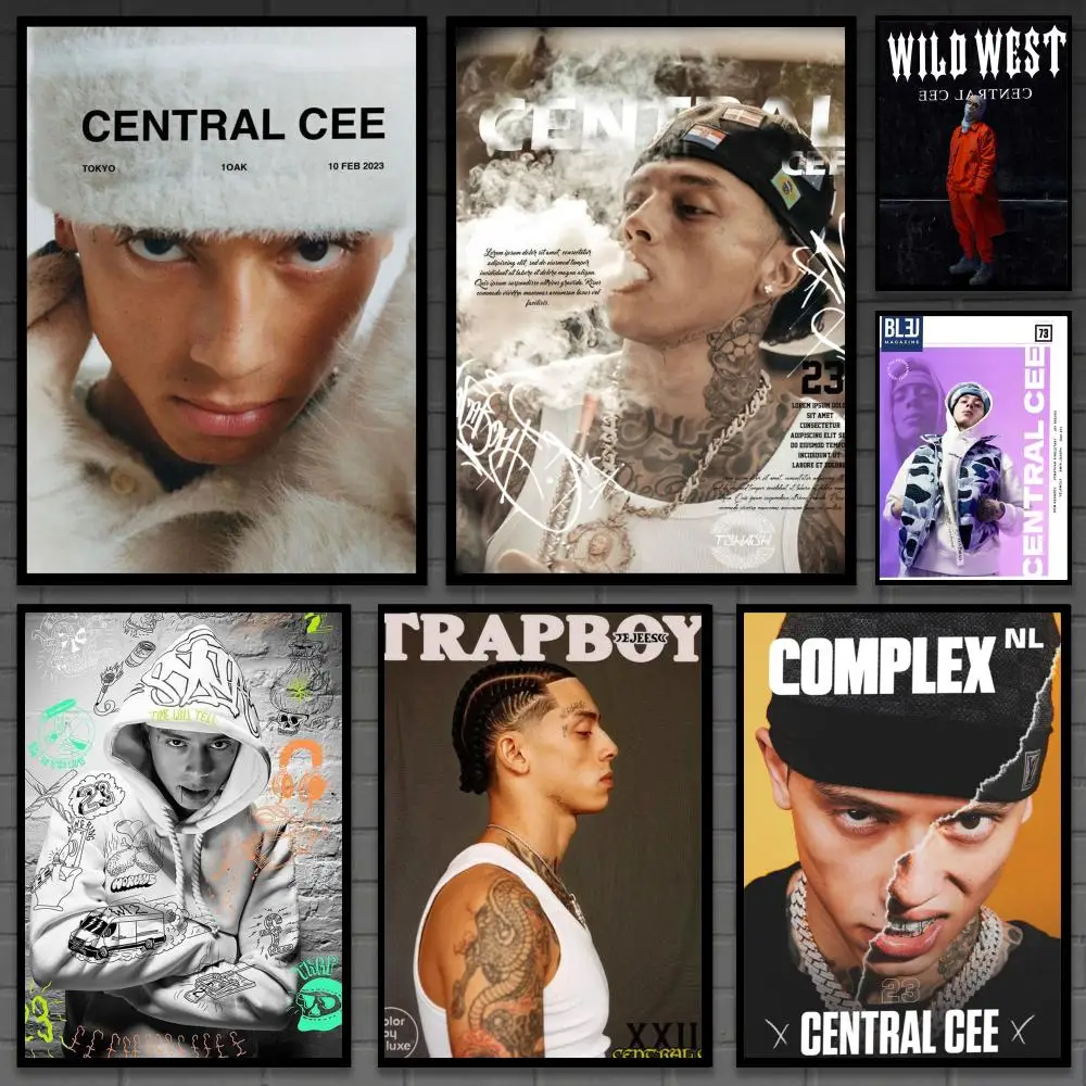 poster-do-rapper-central-cee-do-reino-unido-arte-de-parede-versatil-hd-a-prova-d'Agua-decoracao-autoadesiva-para-qualquer-espaco-presente-ideal