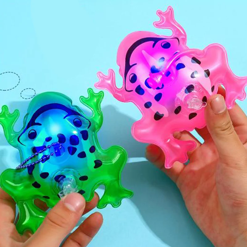 1pc 11/20cm aufblasbare Frosch leuchtende Luftballons Schwimmbad Party Wasserspiel Luftballons Strand Sport Dusche Frosch Spaß Spielzeug für Kinder