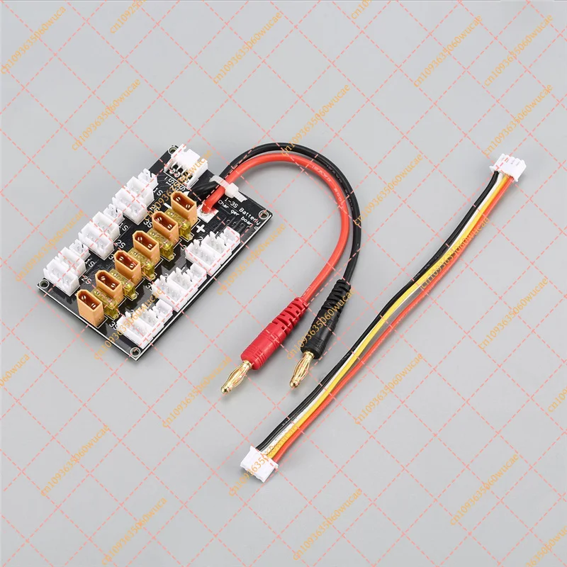 XT30 Parallel Charging Board 1S-3S LiPo, for HOBBYMATE Balance Charger Plate for IMAX B6