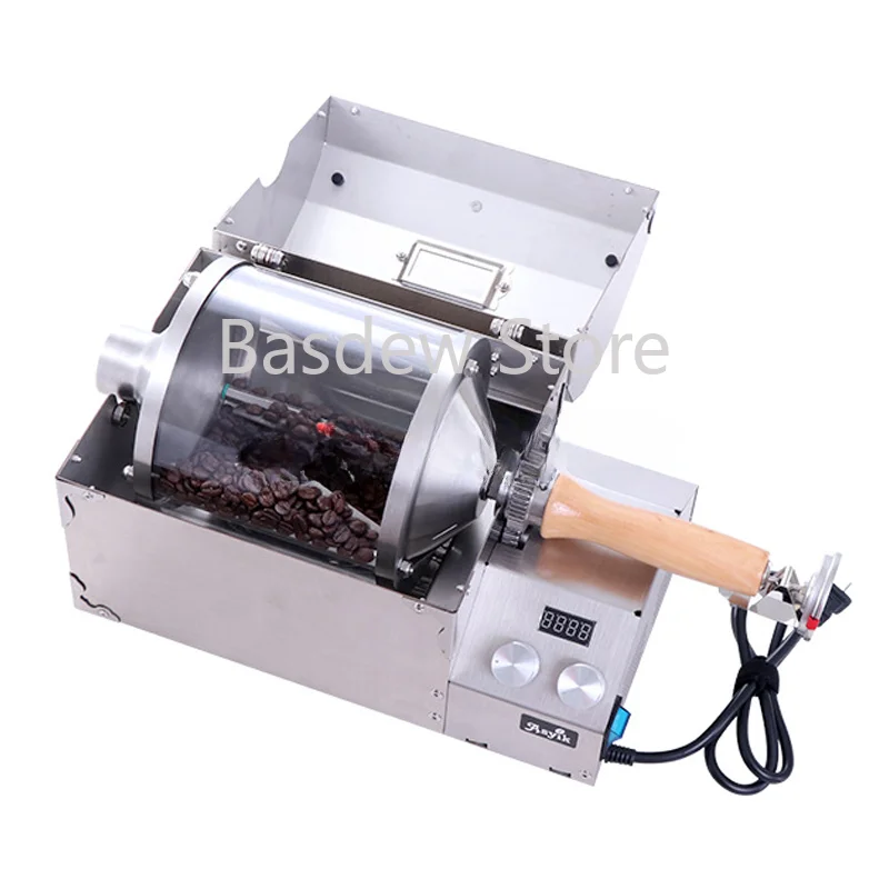 Commercial Heat-Resistant Quartz Glass Drum AS3-S400 Electrical Appliance 1200W Domestic Coffee Roaster