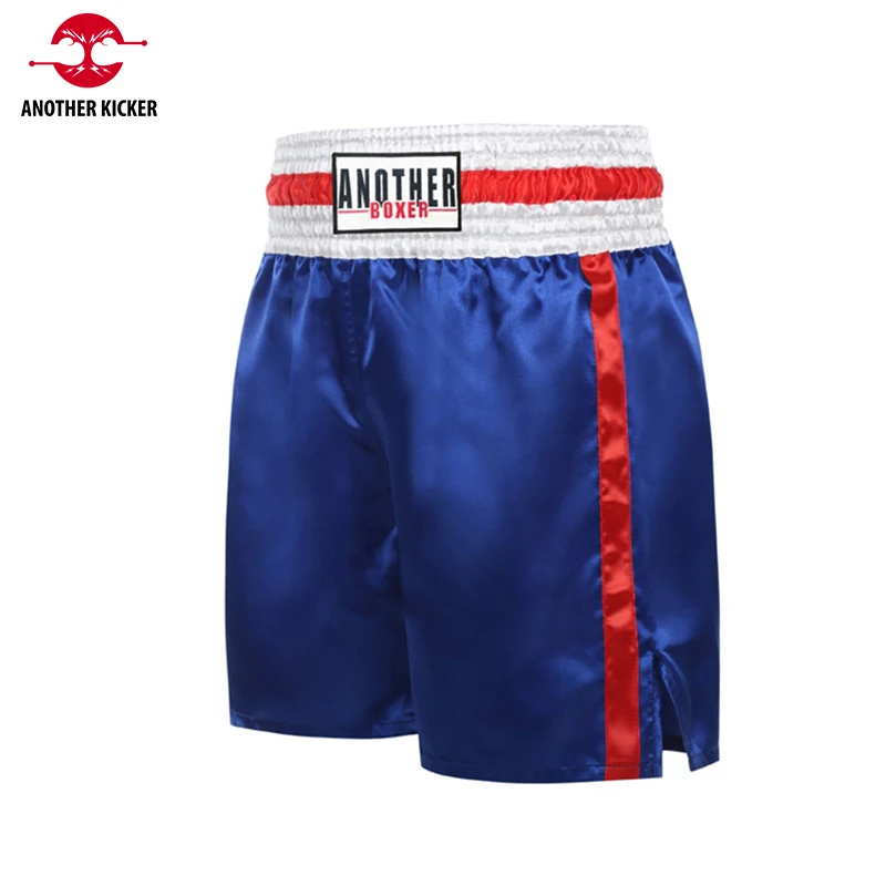 Muay Thai Pants Man Plain Boxing Shorts Women Satin Kickboxing Cage Fighting Grappling Pants Martial Arts MMA Training Clothing