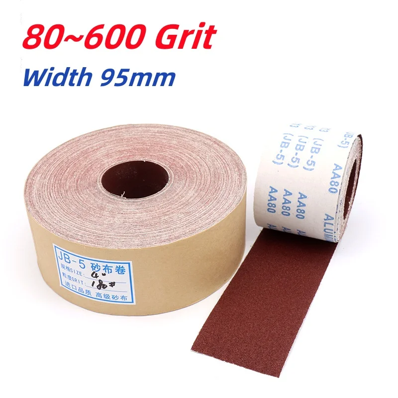 

80~600 Grit Sandpaper Roll Continuous Abrasive Cut Emery Cloth For Drum Sander Woodworking Automotive Metal Sanding