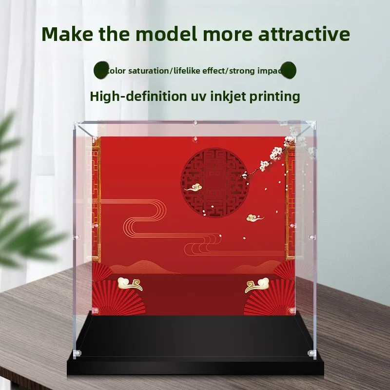 

Acrylic Display Case, Transparent Dust Cover for Piececool Riding the Wind and Waves 3D Metal Puzzle Figure Model