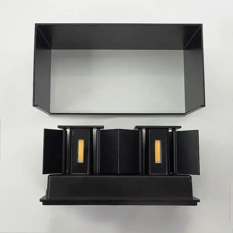 12w-24wのモダンなled壁掛け照明。ip65の防水性能を備え、屋内・屋外の両方で使用可能。リビング、玄関、寝室などに最適。