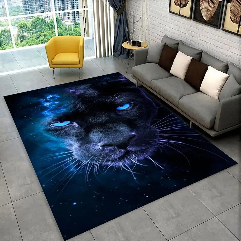 Fierce Leopard Cheetah Animal Beast Large Area Rug Non-slip Carpet for Bedroom Living Room Sofa Doormat Home Decor Floor Mat - view 5