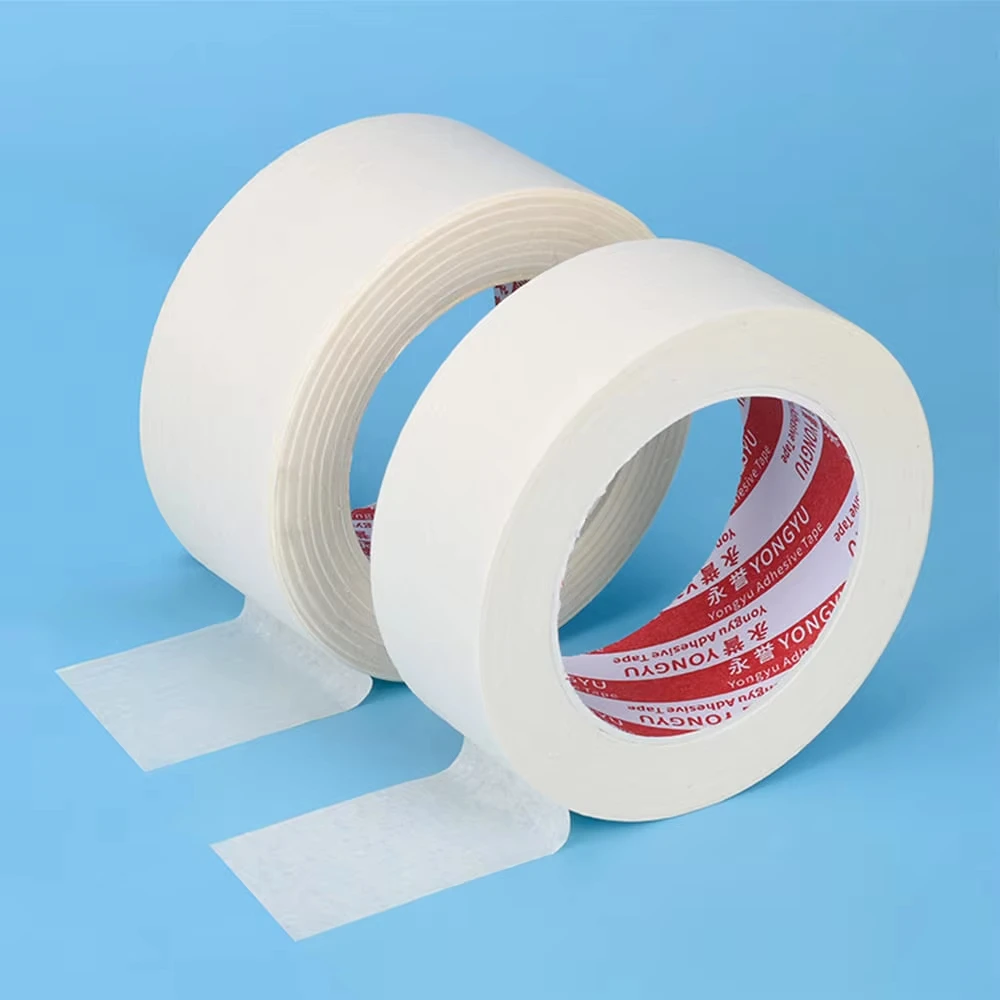 

50m Masking Tape White Seal Self-Adhesive Car Spray Paint Decoration Crepe Paper Artist Edge Blank Color Separation Wall