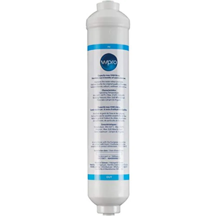 

Water Filter Cartridge for Side By Side Refrigerators USC100 Filters 1500 Liters Reduces Chlorine Taste and Impurit