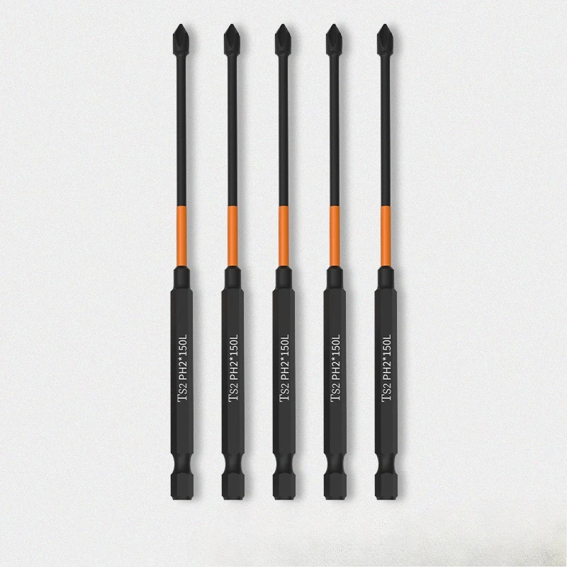 Aleekit Magnetic Cross Screwdriver Head 25/50/65/70/90/150Mm Anti-Rust Bits 1/4…