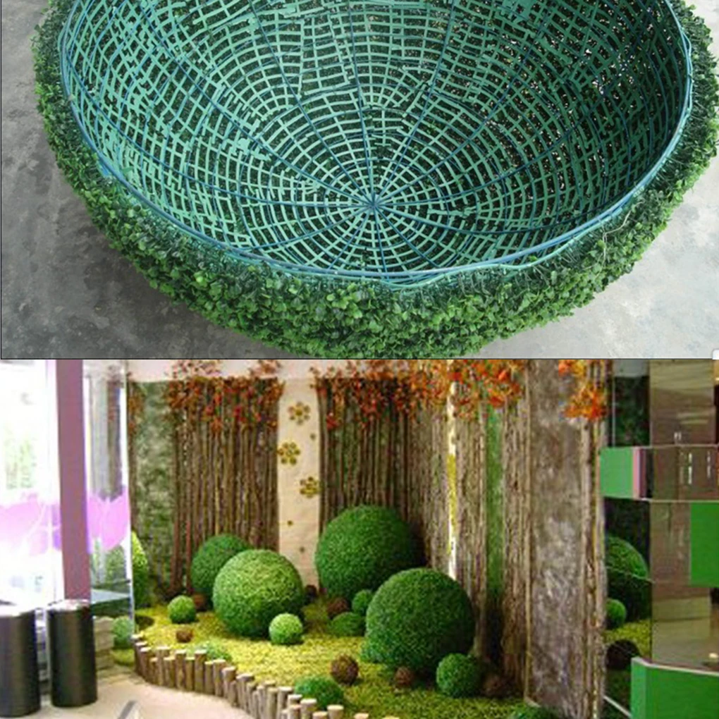 Plastic Realistic Simulation Leave Grass Ball Low Maintenance Versatile Simulate Plastic Leave Ball green 20cm