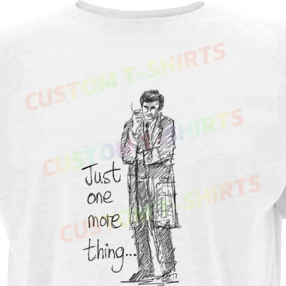 

209 53_Columbo_–_Peter_Falk Fans' comic-style hand-drawn pattern T-shirts for both men and women in summer