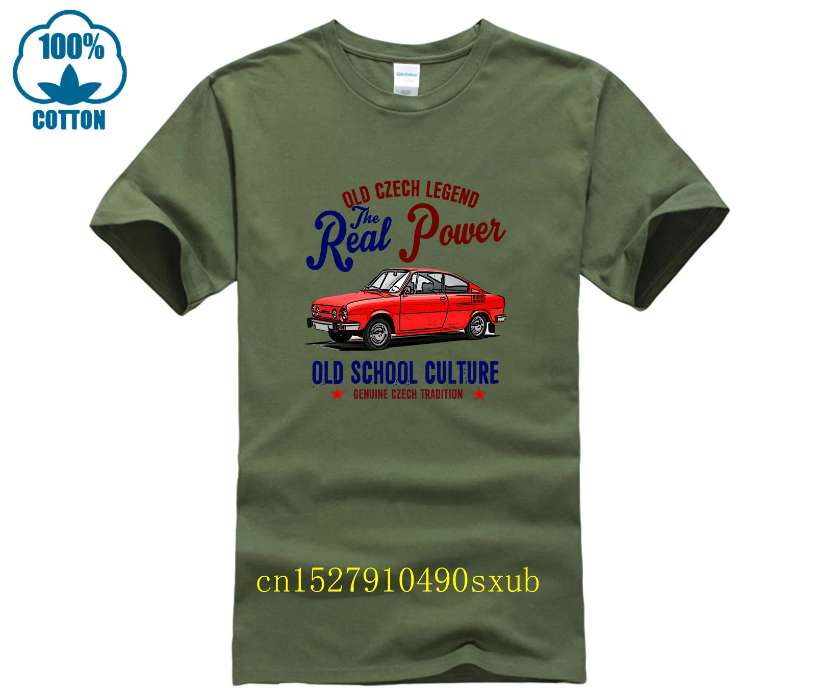 VINTAGE CZECH CAR 110R NEW COTTON T SHIRT