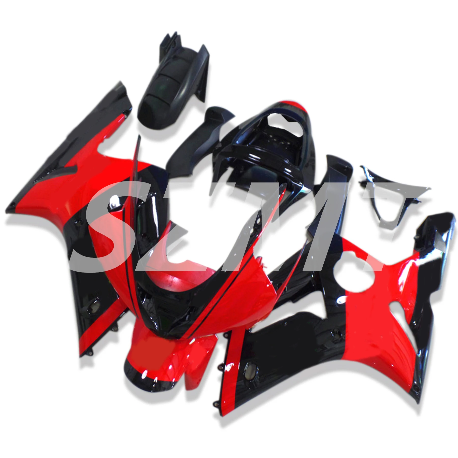 

Motorcycle Fairings Kit For KAWASAKI Ninja ZX6R 03 04 ZX 6R 636 2003 2004 ZX-6R ABS Injection Red Black Bodywork Set