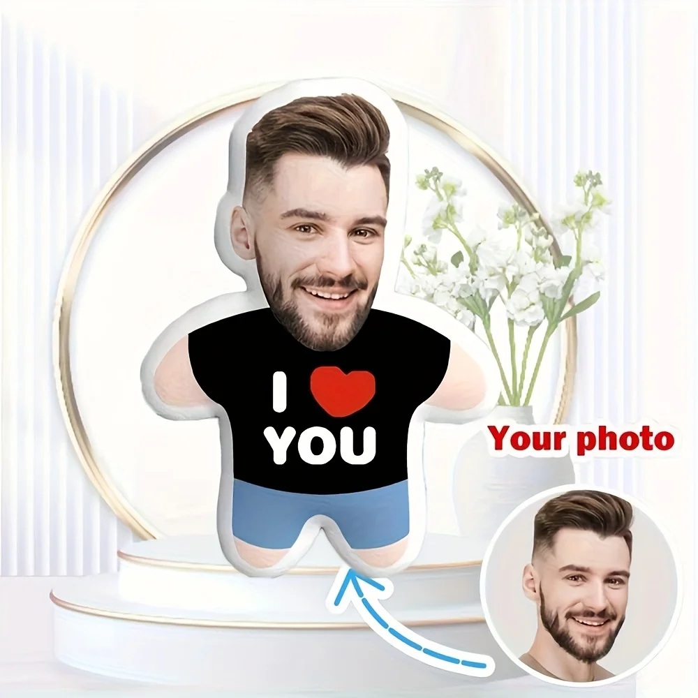 وسادة مخصصة حصريًا لـ "I Love You"، وسادة شخصية، وسادة لطيفة، مناسبة لأعياد الميلاد وعيد الحب