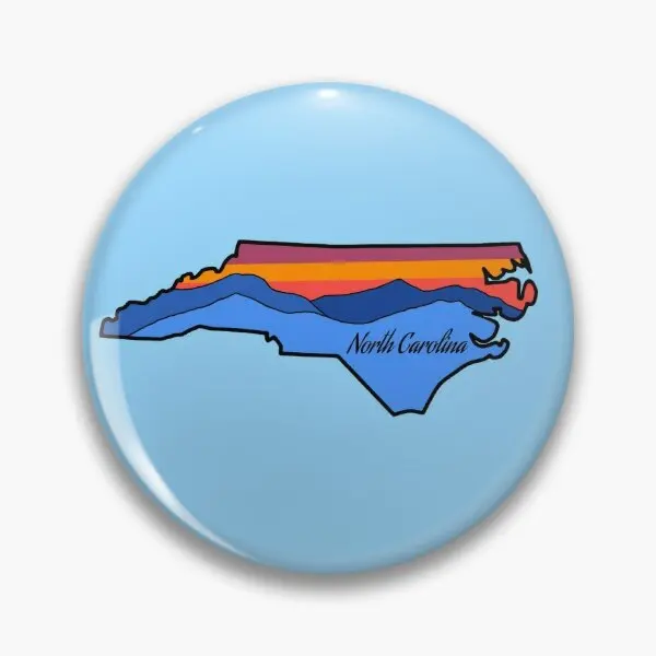 North Carolina Design  Soft Button Pin Decor Cute Jewelry Cartoon Brooch Collar Fashion Hat Funny Creative Gift Women Lover