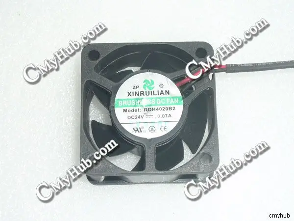 For XINRUILIAN RDH4020B2 DC24V 0.07A 4020 4CM 40mm 40x40x20mm 2pin Cooling Fan RDH4020B2