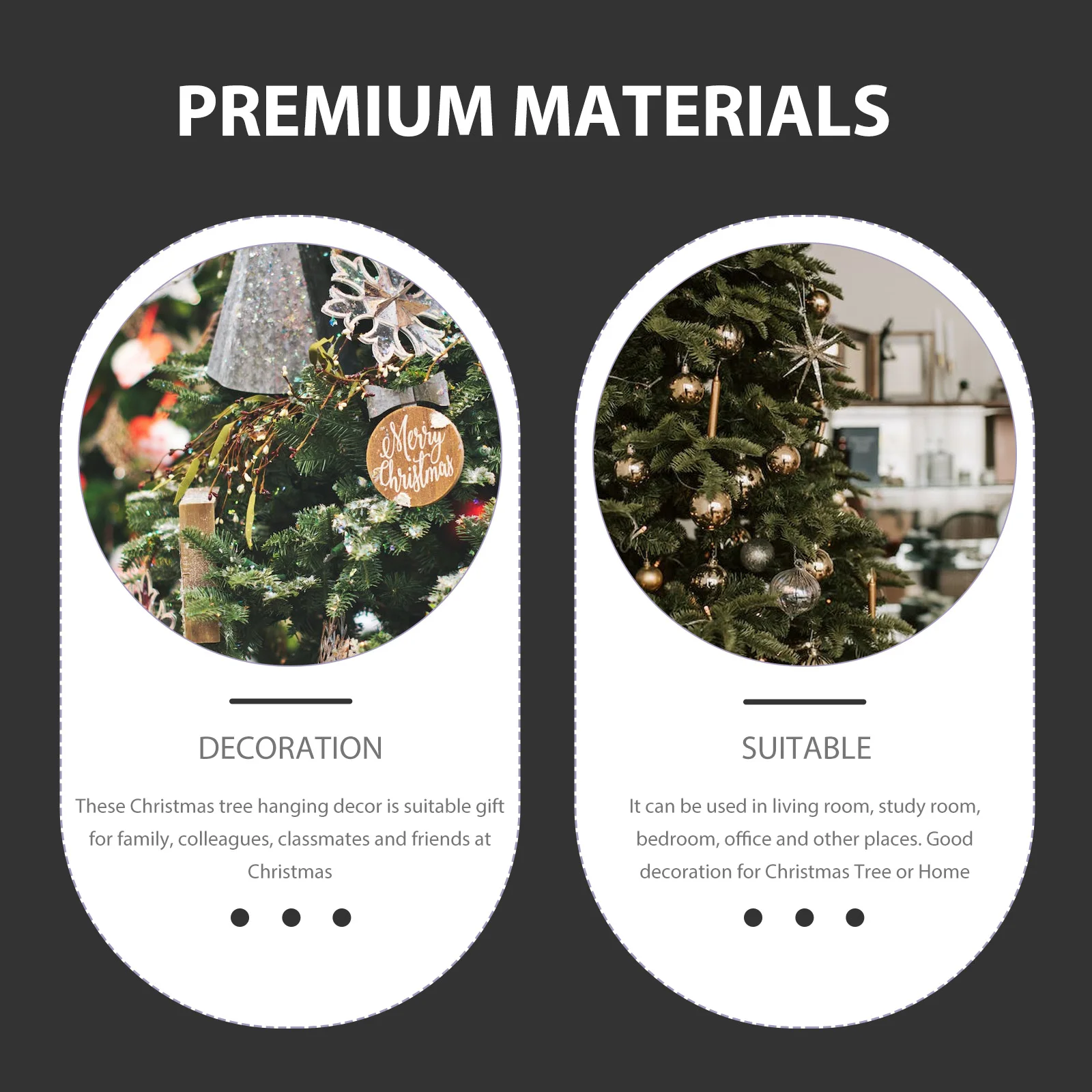 

3Pcs Hanging Sleigh Pendants Christmas Tree Ornament Wooden Sleigh Decor with Gnome Holiday Party Layout Decoration Mantel