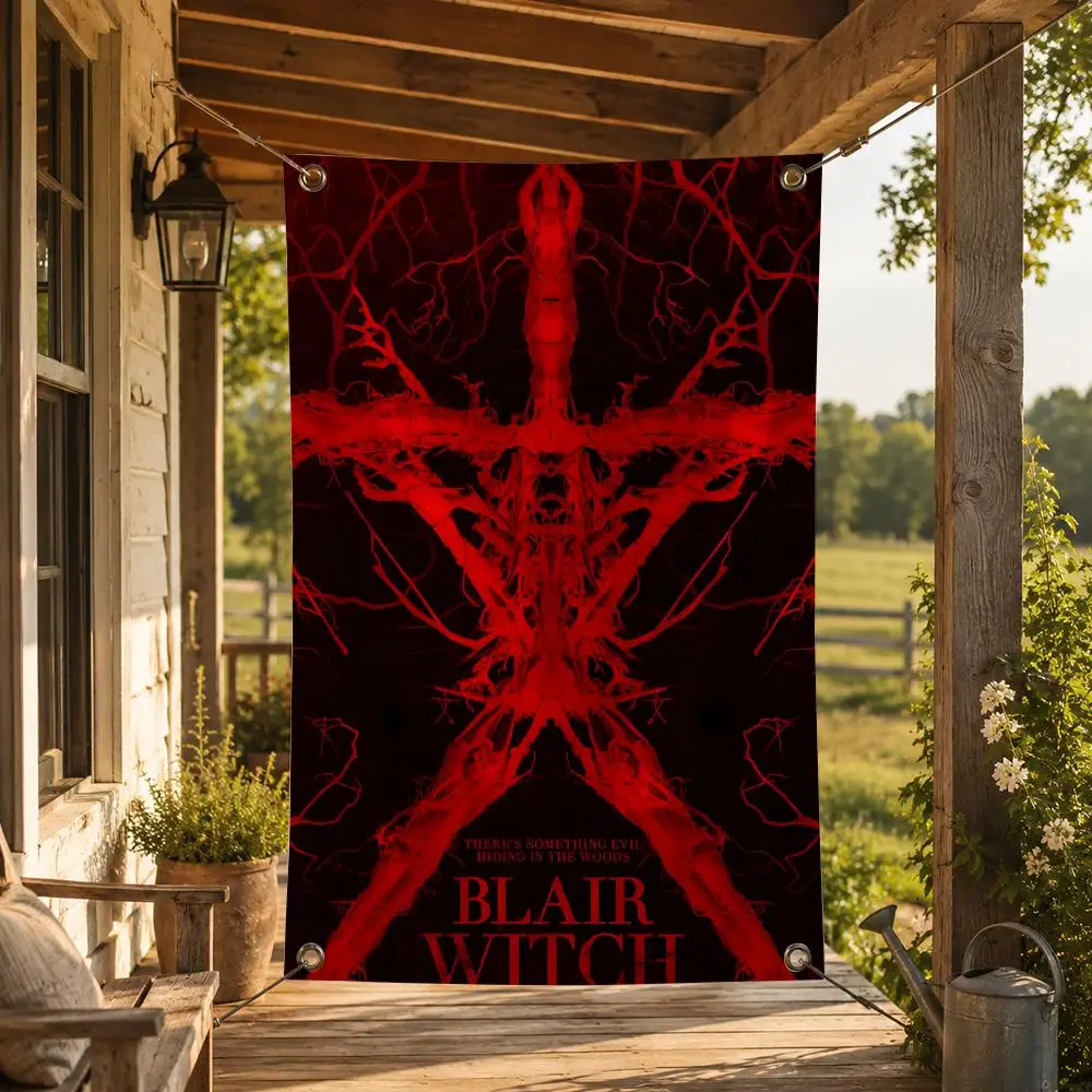 Movie T-The Blair Witch Project Flags Decorative Flag Banner for Indoor Outdoor Wall Garden Yard Porch Patio Home Party Decor