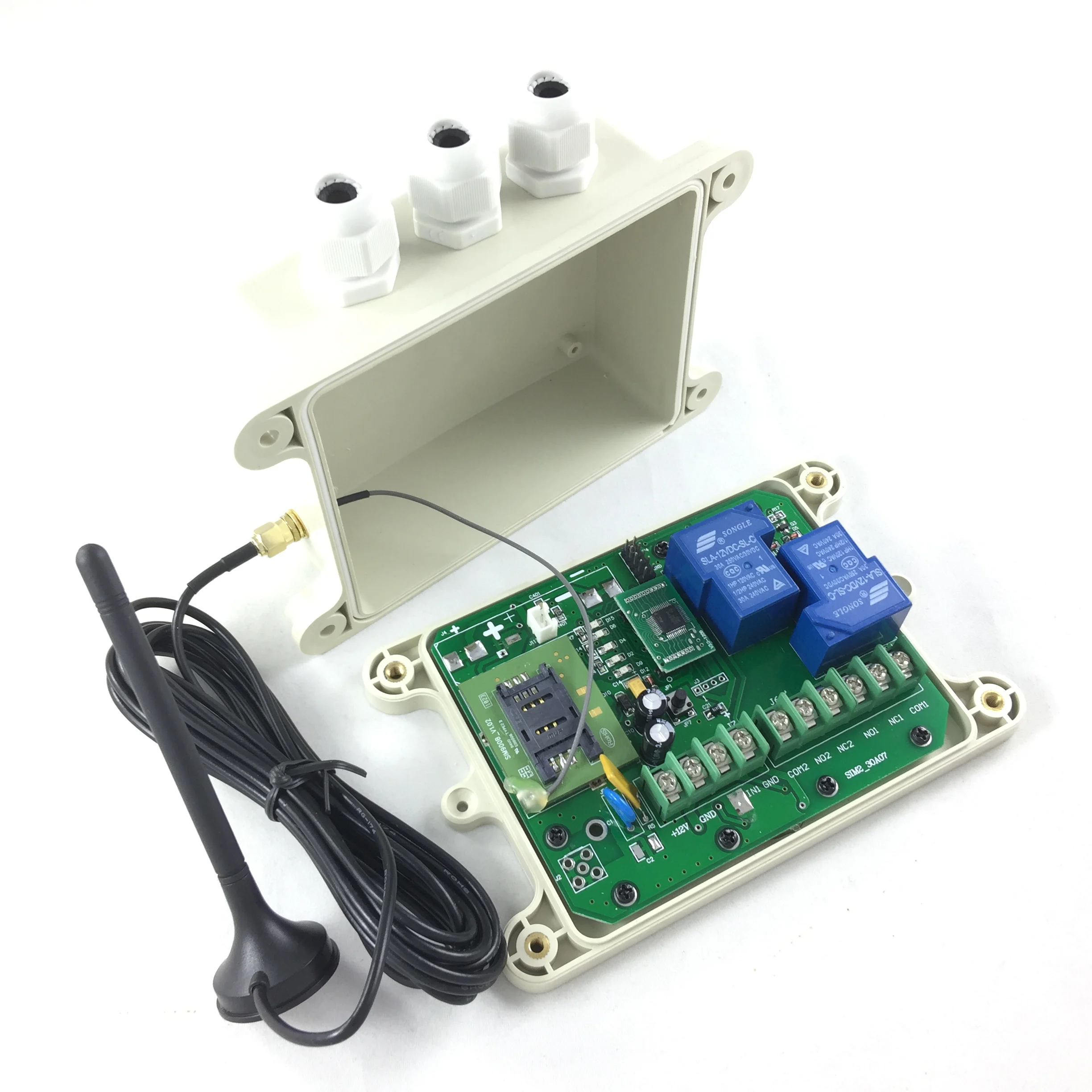 

HUOBEI GSM remote control box rechargeable battery on board for alarm input