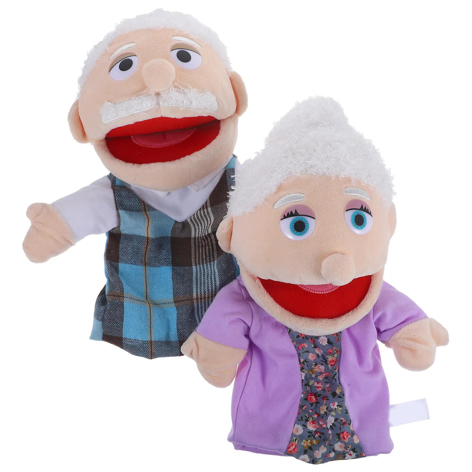 

2Pcs Hand Puppets Decorative Storytime Hand Puppet Bright Color Lifelike Figure for Kids Communication Skills Development