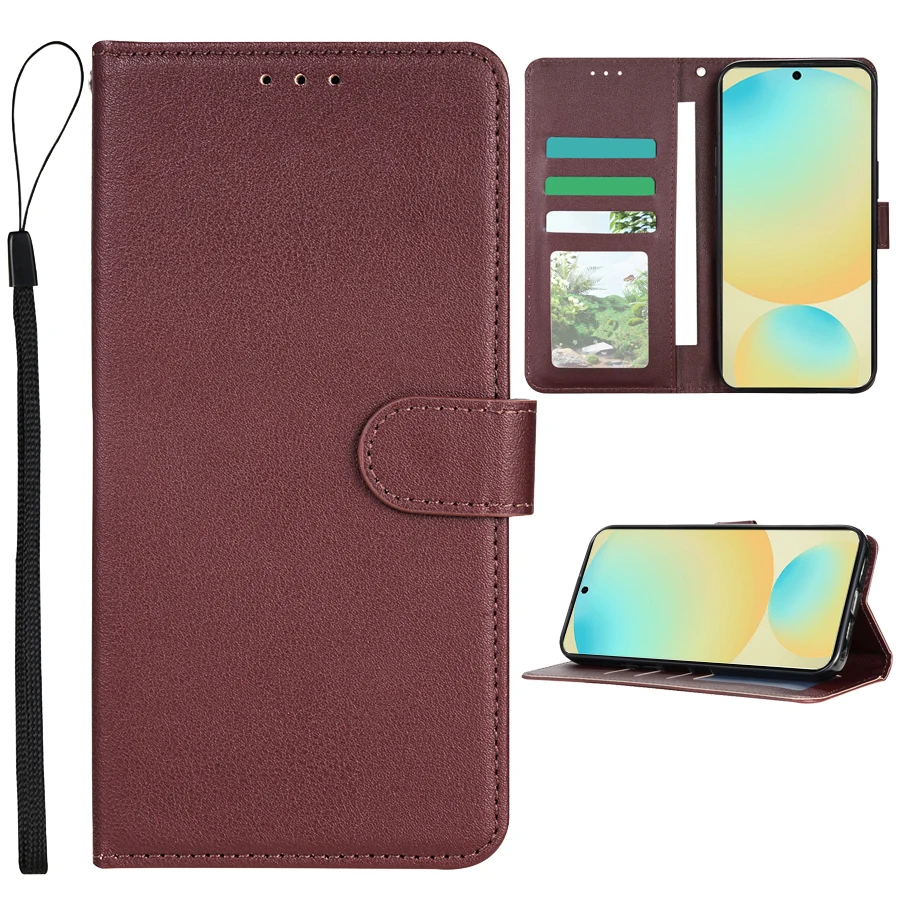 Portemonnee met kaartsleuf Magnetische flip lederen tas voor Samsung Galaxy S25 FE S24 Ultra S23 S22 S21 S20 FE S10 Plus S9 kaarttas