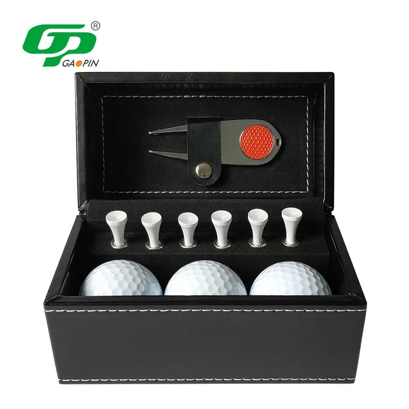 

Golf Accessories Series Golf Gift Set Ball Tee Divot Tool Golf Balls Gift Set Boxes