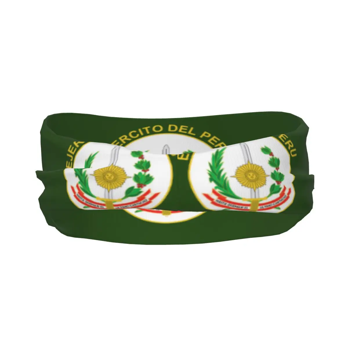 Sports Headband Flag Of The Peruvian Fitness Sweatband Absorbent Cycling Jog Hair Bandage
