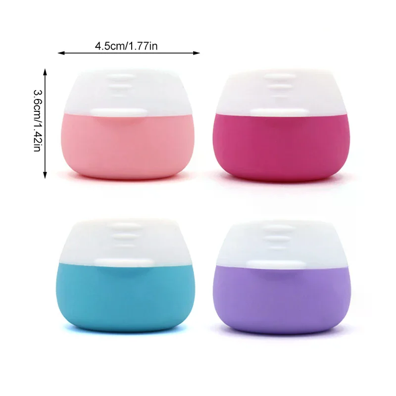 20 ml draagbare siliconen reispotten met deksel cosmetische gezicht lichaam handcrème pillendoosje mini reissieraden crème poedercontainers