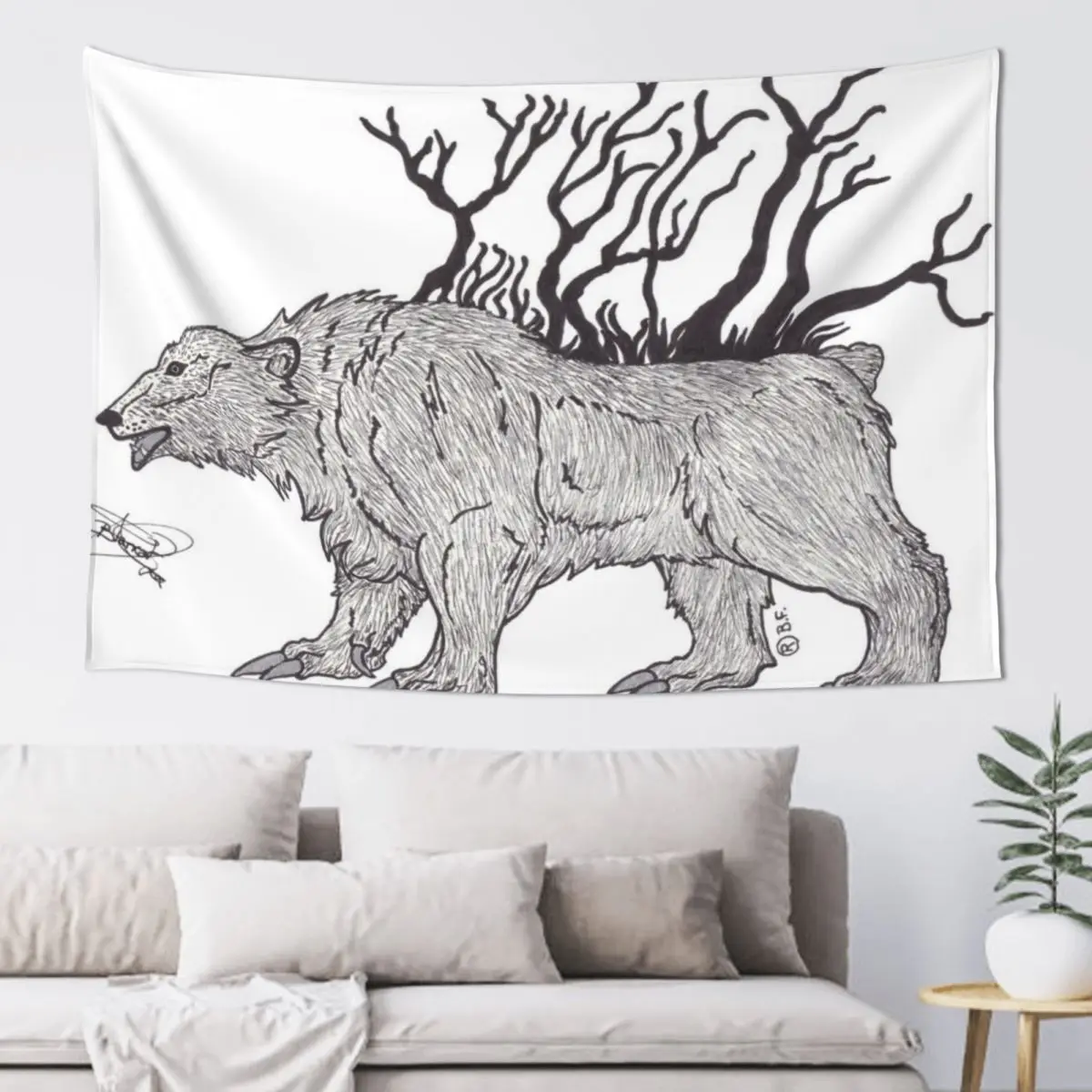 

Otso Bear Tapestry Bathroom Decor Home Decoration Accessories Room Design Kawaii Room Decor Tapestry